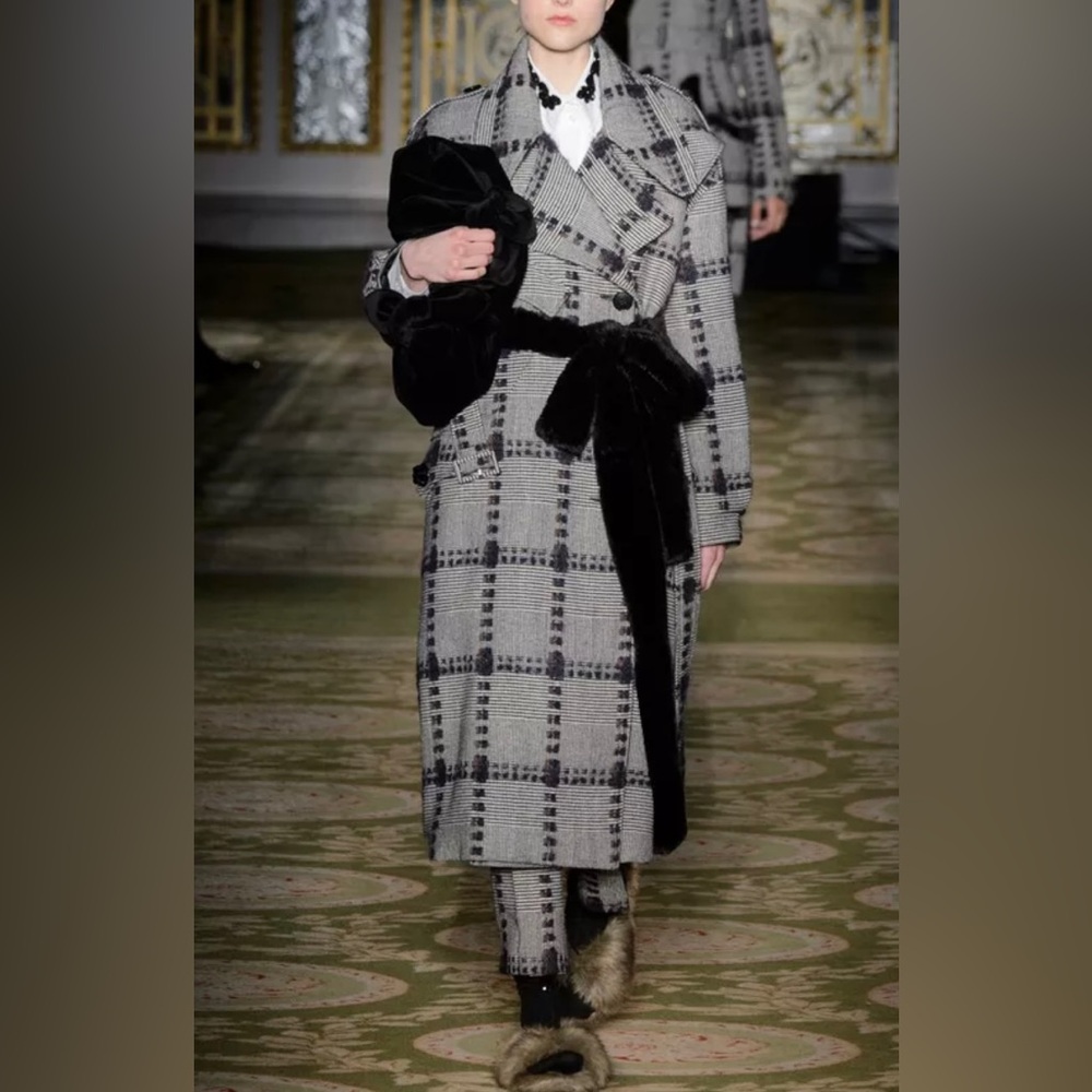 simone rocha Wool & Silk & Mohair Blend Coat UK10(US6)